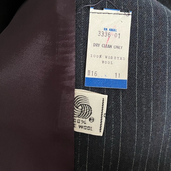 NWT - Vintage Jim Baldwin Suits Galore Merino Wool Coat (Size 16) - Picture 10 of 13